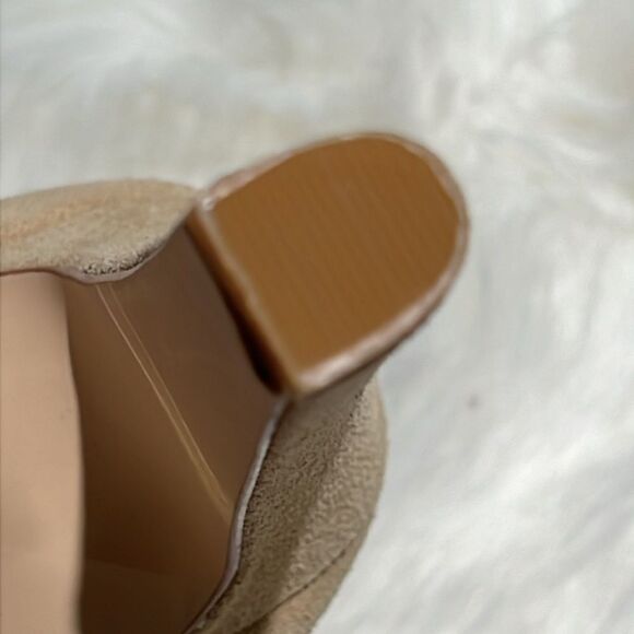 Colin Stuart Victoria secret Tan Suede Fashion show boots Size 8.5. B76 - Picture 9 of 10